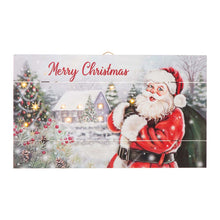 Load image into Gallery viewer, 24"L Christmas Lighted Wooden Santa Wall Hanging Decor