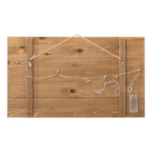 Load image into Gallery viewer, 24"L Christmas Lighted Wooden Snowman Wall Hanging Decor