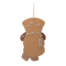 Load image into Gallery viewer, 19"H Christmas Lighted 3D Wooden Metal Snowman Wall Hanging Decor