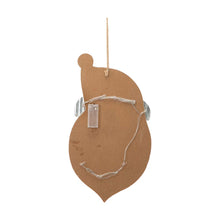 Load image into Gallery viewer, 19"H Christmas Lighted 3D Wooden Metal Santa Wall Hanging Decor
