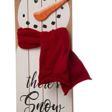 Load image into Gallery viewer, 42"H?Wooden Sleigh Christmas Snowman Porch Sign