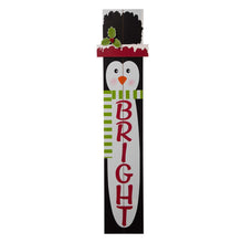 Load image into Gallery viewer, 42.00"H Wooden Penguin Porch Sign - BRIGHT