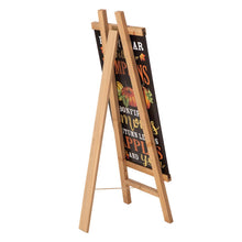 Load image into Gallery viewer, Double Sided Wooden Easel Porch Sign with One Changeable Sided Sign Board (Fall & Christmas)