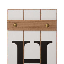 Load image into Gallery viewer, 42"H Wooden "Home" Porch Sign with 3 Interchangeable Floral Wreaths(Spring/ Fall/ Christmas)