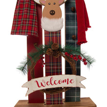 Load image into Gallery viewer, 34.80"H Wooden Deer Family Welcome Porch Decor