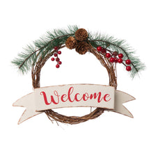 Load image into Gallery viewer, 34.80"H Wooden Deer Family Welcome Porch Decor