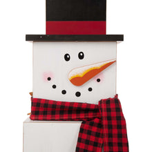 Load image into Gallery viewer, 36.22"H Wooden Snowman Double-edage Box Porch Decor ( Christmas & Fall)