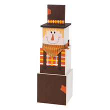 Load image into Gallery viewer, 36.22"H Wooden Snowman Double-edage Box Porch Decor ( Christmas & Fall)