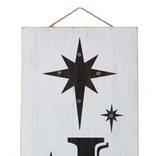Load image into Gallery viewer, 42"H Lighted Wooden Nativity "JOY to the world" Porch Sign Board