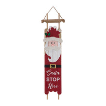 Load image into Gallery viewer, 42"H Wooden Sleigh Santa Porch Sign Board