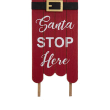 Load image into Gallery viewer, 42"H Wooden Sleigh Santa Porch Sign Board