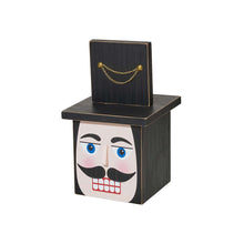Load image into Gallery viewer, 35.50"H Wooden Stacked Block Nutcracker Porch Decor