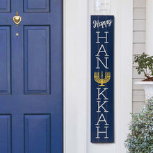 Load image into Gallery viewer, 42"H "Happy HANUKKAH" Wooden Porch Sign Board