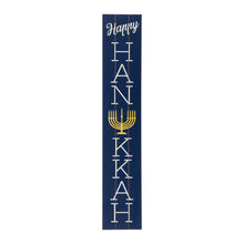 Load image into Gallery viewer, 42"H "Happy HANUKKAH" Wooden Porch Sign Board