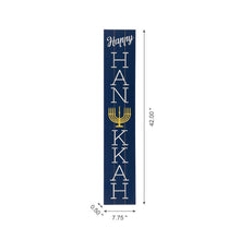 Load image into Gallery viewer, 42"H "Happy HANUKKAH" Wooden Porch Sign Board