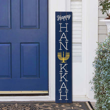 Load image into Gallery viewer, 42"H "Happy HANUKKAH" Wooden Porch Sign Board