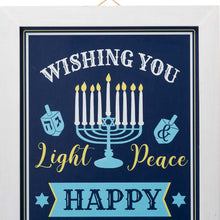 Load image into Gallery viewer, 24"H Hanukkah Wooden Porch Sign or Standing Décor
