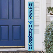 Load image into Gallery viewer, 60"H "HAPPY HANUKKAH" Wooden Porch Sign Board