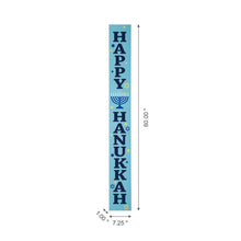 Load image into Gallery viewer, 60"H "HAPPY HANUKKAH" Wooden Porch Sign Board