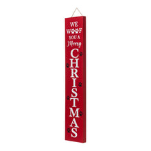 Load image into Gallery viewer, 42"H Lighted Wooden Pet "CHRISTMAS" Porch Sign Board