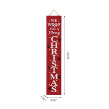 Load image into Gallery viewer, 42"H Lighted Wooden Pet "CHRISTMAS" Porch Sign Board
