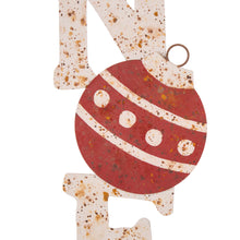 Load image into Gallery viewer, Set of 2 Rusty Metal "JOY" & "NOEL" Yard Stake or Wall Décor