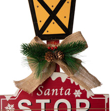 Load image into Gallery viewer, 42"H Wooden Christmas Yard Stake with LED Lights