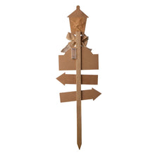 Load image into Gallery viewer, 42"H Wooden Christmas Yard Stake with LED Lights