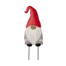 Load image into Gallery viewer, Christmas Metal Gnome Yard Stake or Standing Decor or Wall Decor, Set of 3