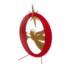 Load image into Gallery viewer, Metal "JOY" Angel Yard Stake or Wall Décor or Standing Decor, Set of 3