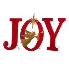 Load image into Gallery viewer, Metal "JOY" Angel Yard Stake or Wall Décor or Standing Decor, Set of 3