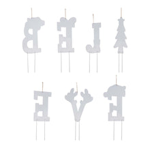 Load image into Gallery viewer, 23"H Set of 7 "BELIEVE" Yard Stake or Wall Décor (2 Functions)