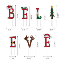 Load image into Gallery viewer, 23"H Set of 7 "BELIEVE" Yard Stake or Wall Décor (2 Functions)