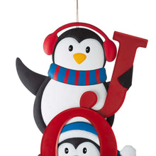 Load image into Gallery viewer, 42"H Set of 3 Metal "JOY" Penguin Yard Stake or Wall Décor (2 Functions)