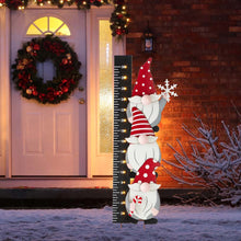 Load image into Gallery viewer, 36"H Lighted Wooden Gnome Snow Gauge Yard Stake or Wall Décor (2 Functions)
