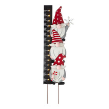 Load image into Gallery viewer, 36"H Lighted Wooden Gnome Snow Gauge Yard Stake or Wall Décor (2 Functions)