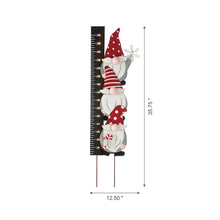 Load image into Gallery viewer, 36"H Lighted Wooden Gnome Snow Gauge Yard Stake or Wall Décor (2 Functions)