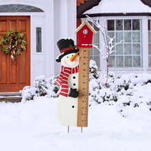 Load image into Gallery viewer, 40"H Snowman Snow Gauge Yard Stake or Wall Décor (2 Functions)