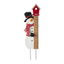 Load image into Gallery viewer, 40"H Snowman Snow Gauge Yard Stake or Wall Décor (2 Functions)