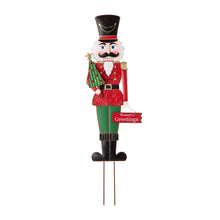 Load image into Gallery viewer, 36"H Metal Nutcracker Yardstake or Standing Décor or Wall Décor (3 Functions)