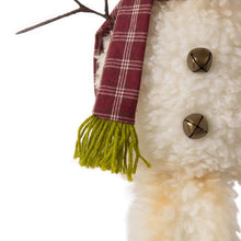 Load image into Gallery viewer, 28"H Fabric Christmas Snowman Shelf Sitter with Dangling Legs