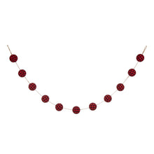 Load image into Gallery viewer, 72"L Red & Black Plaid Fabric Garland