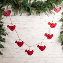 Load image into Gallery viewer, 72"L Metal Christmas Cardinal Garland