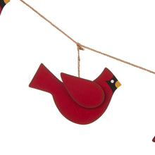 Load image into Gallery viewer, 72"L Metal Christmas Cardinal Garland