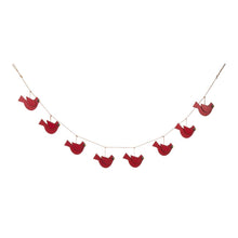 Load image into Gallery viewer, 72"L Metal Christmas Cardinal Garland