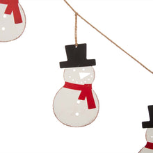 Load image into Gallery viewer, 72"L Metal Christmas Snowman Garland