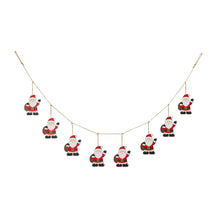Load image into Gallery viewer, 72"L Metal Christmas Santa Garland