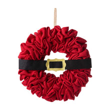 Load image into Gallery viewer, 18"D Christmas Red With Belt Fabric Wreath