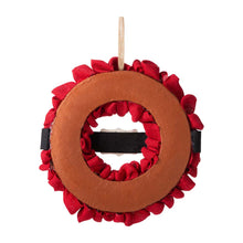 Load image into Gallery viewer, 18"D Christmas Red With Belt Fabric Wreath