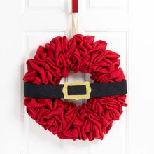 Load image into Gallery viewer, 18"D Christmas Red With Belt Fabric Wreath